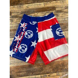 Livesore Mens Shorts Patriotic Stars Stripes Crossfit Athletic Size 30